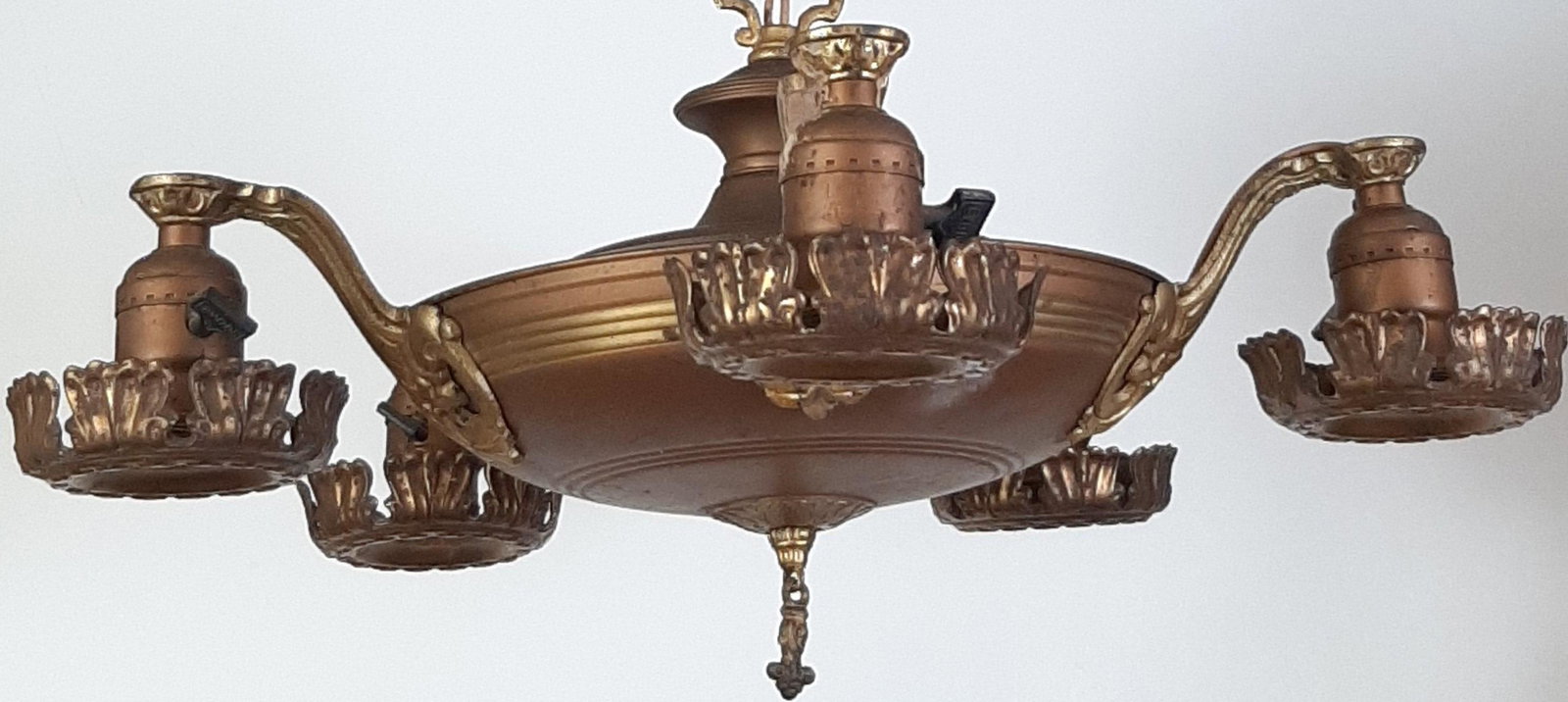 Hanging Light: 19" wide X 19" high. IMPORTANT: Before bidding, please read the terms and conditions. When you registered for the auction you agreed to these terms and will be required to comply with them.