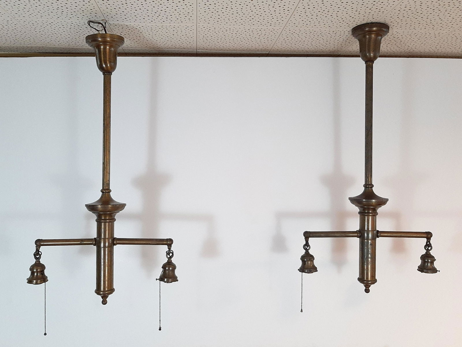 Pr Brass Hanging Lights (1 of 3)
