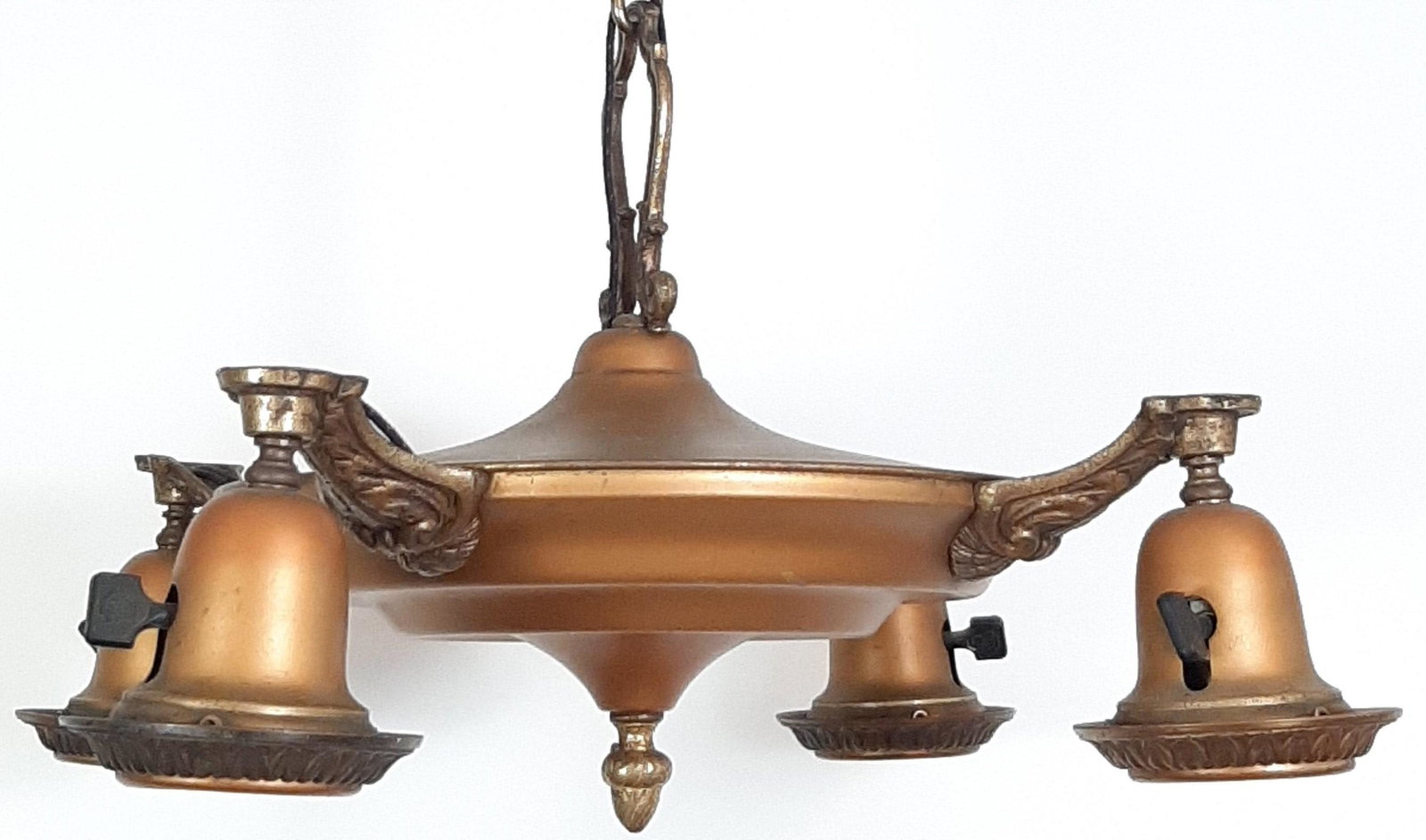 Hanging Light: 18-1/2" wide X 21-1/2" high. IMPORTANT: Before bidding, please read the terms and conditions. When you registered for the auction you agreed to these terms and will be required to comply with them.