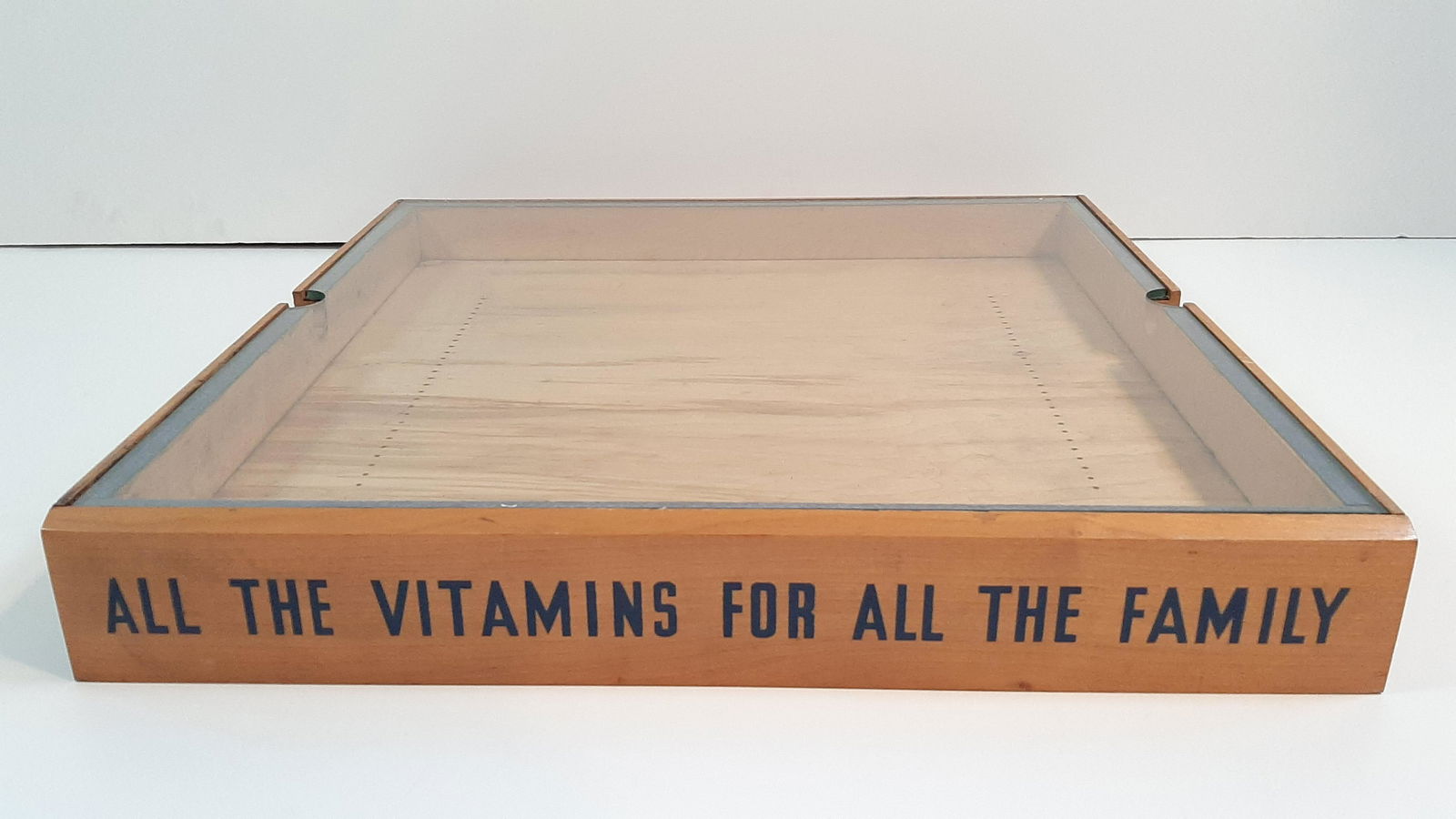 Vintage Glass Top Vitamin Display Case (1 of 1)