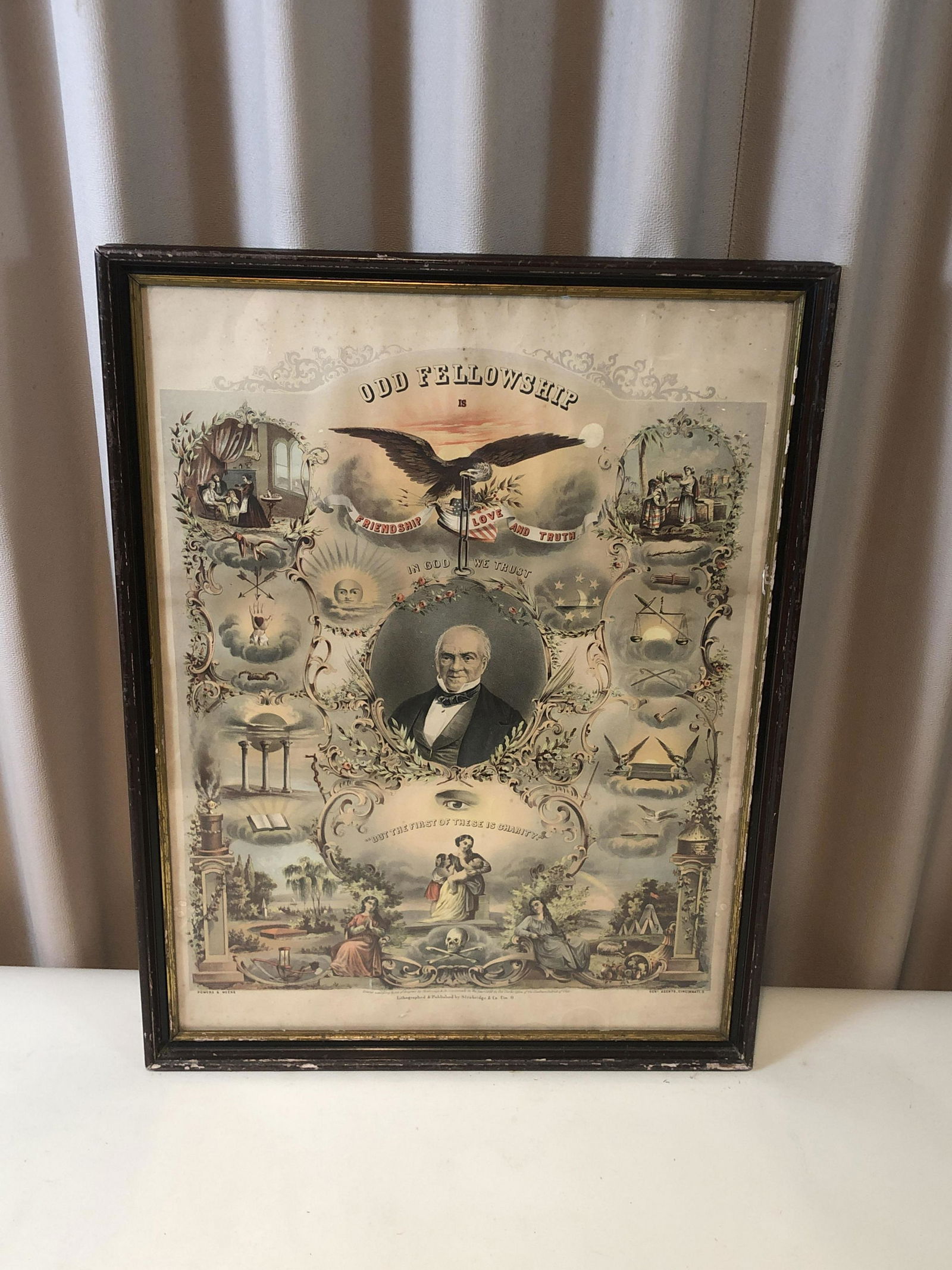 Odd Fellows Lithograph (1 of 5)