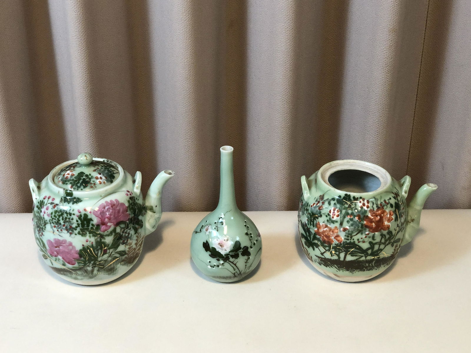 3 Pcs Antique Celadon (1 of 3)