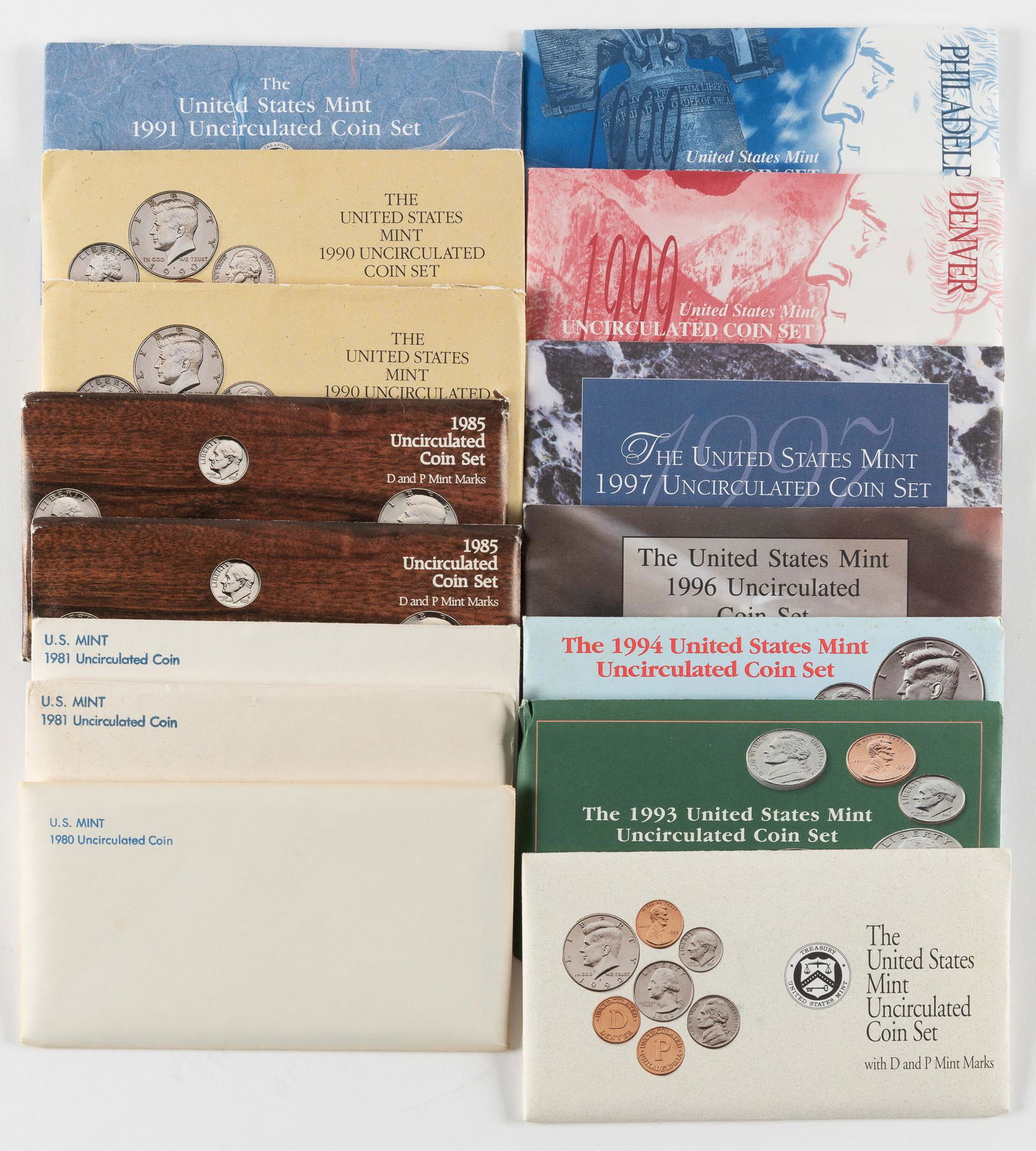 14 U.S. Mint Sets (1 of 1)