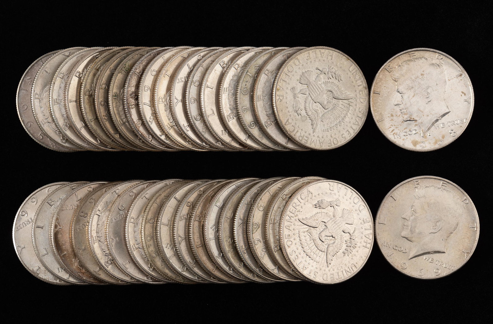 36 40% Kennedy Half Dollars (1 of 1)