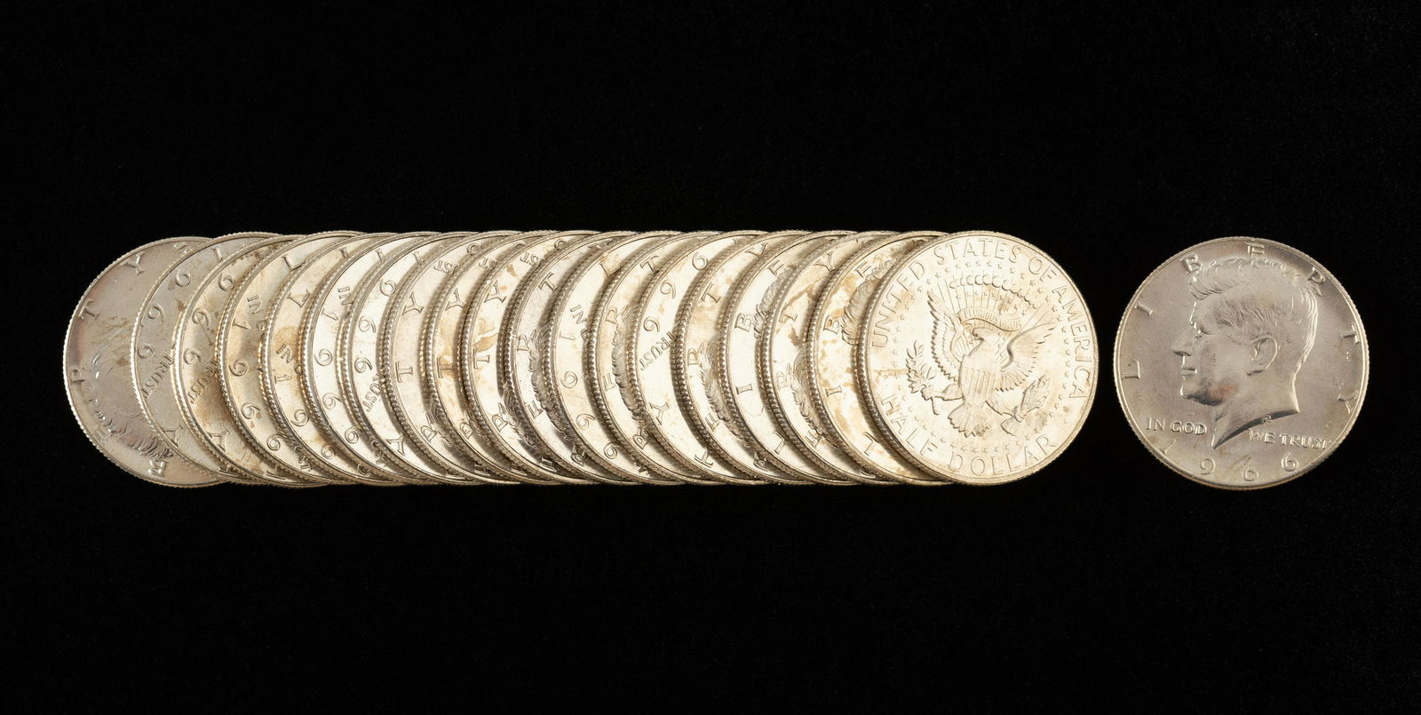 20 1966 Kennedy Half Dollars (1 of 1)