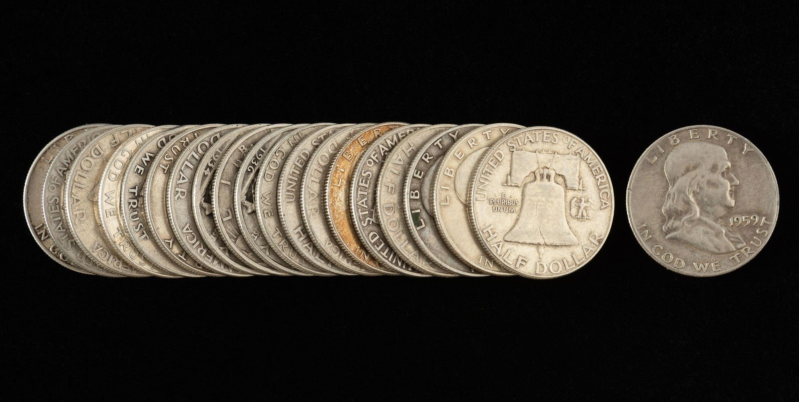 20 Silver Half Dollars (1 of 1)