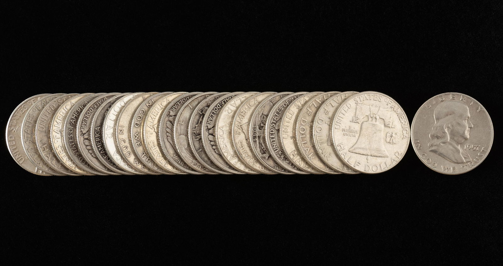 24 Silver Half Dollars (1 of 1)