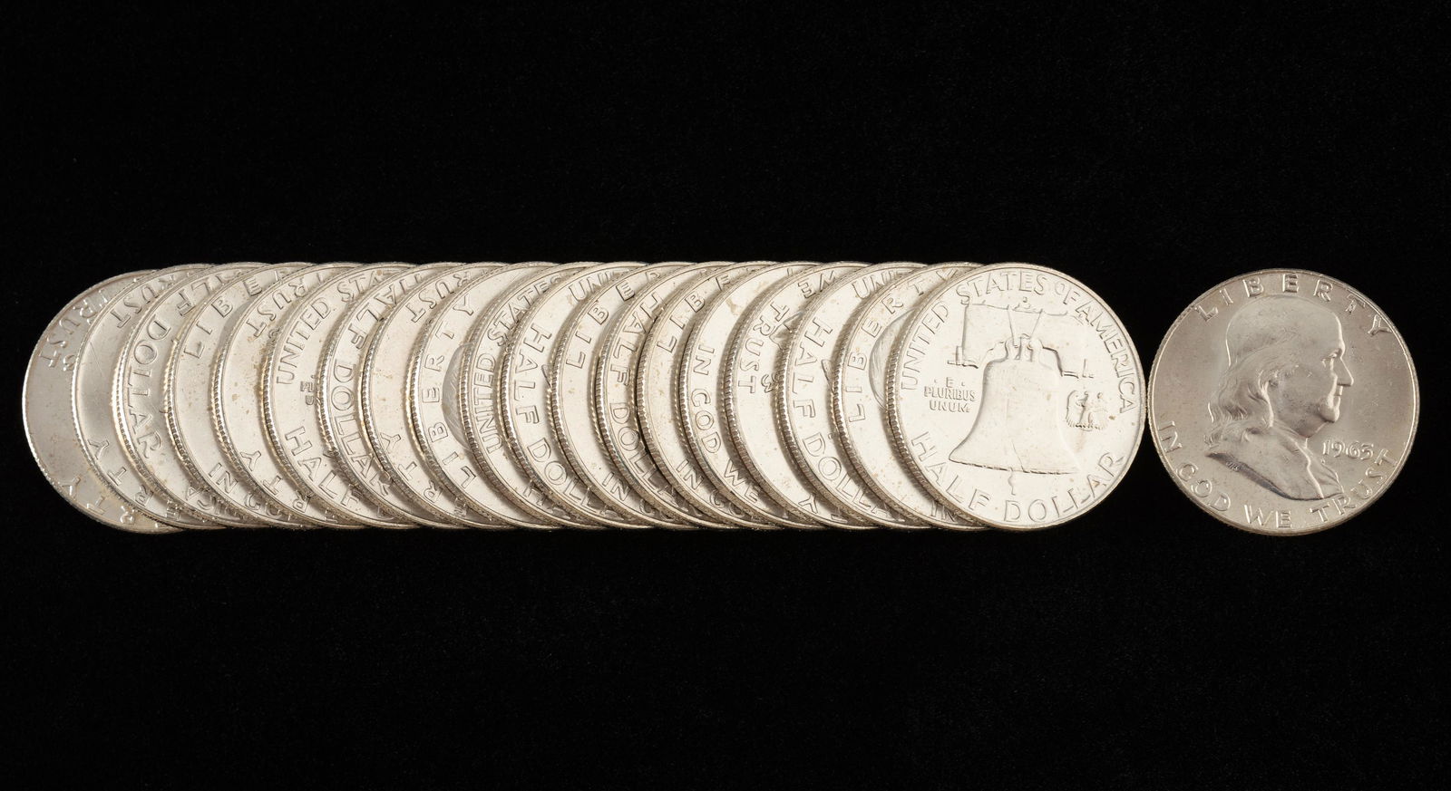 20 Franklin Half Dollars (1 of 1)