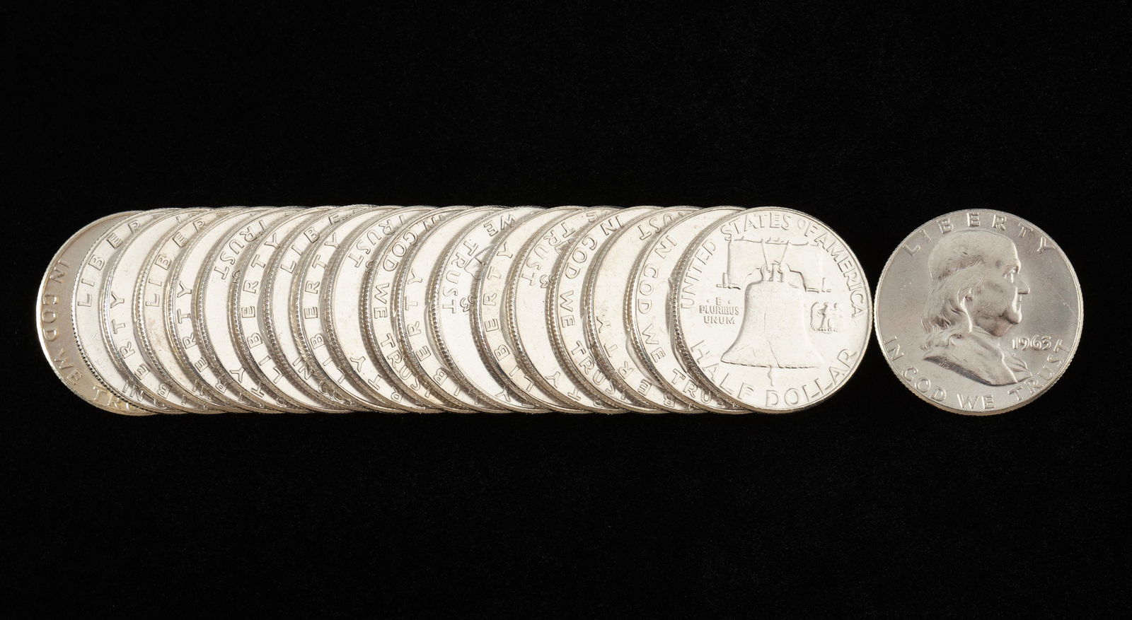 20 Franklin Half Dollars (1 of 1)