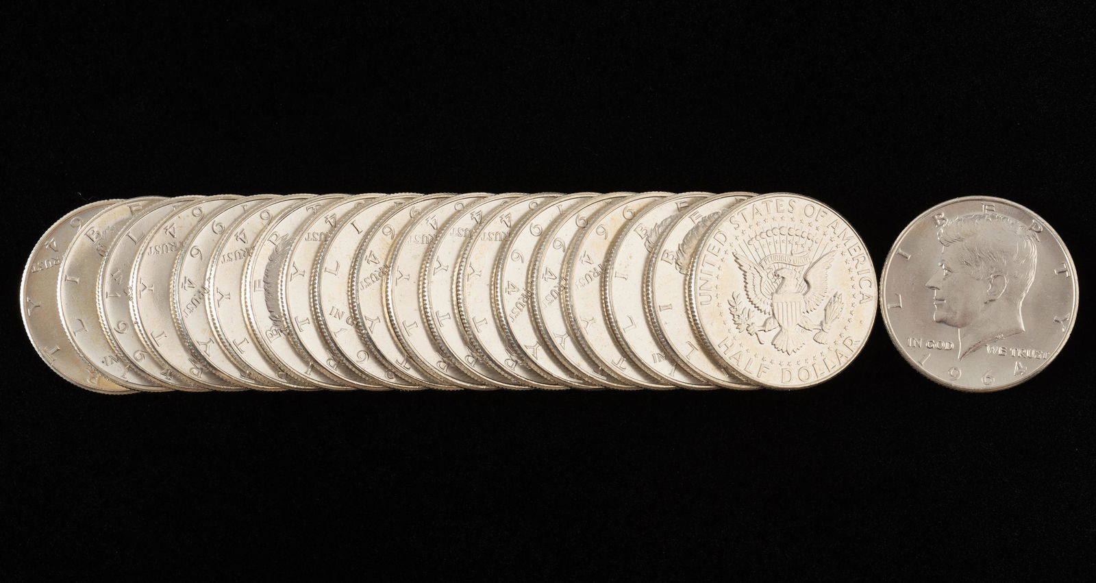 20 1964 Kennedy Half Dollars (1 of 1)