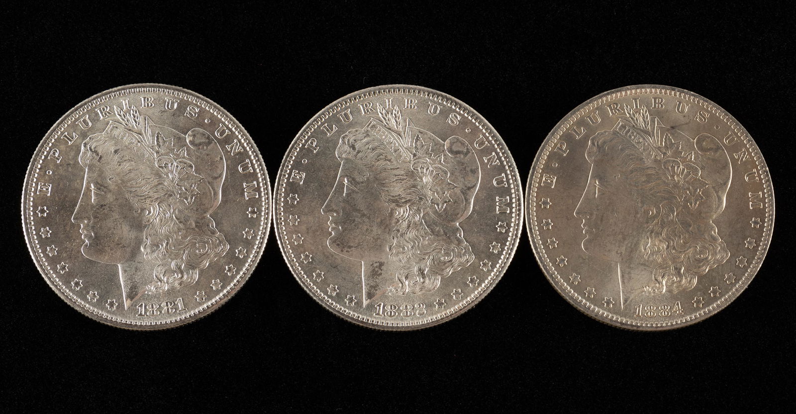 3 Morgan Silver Dollars (1 of 2)