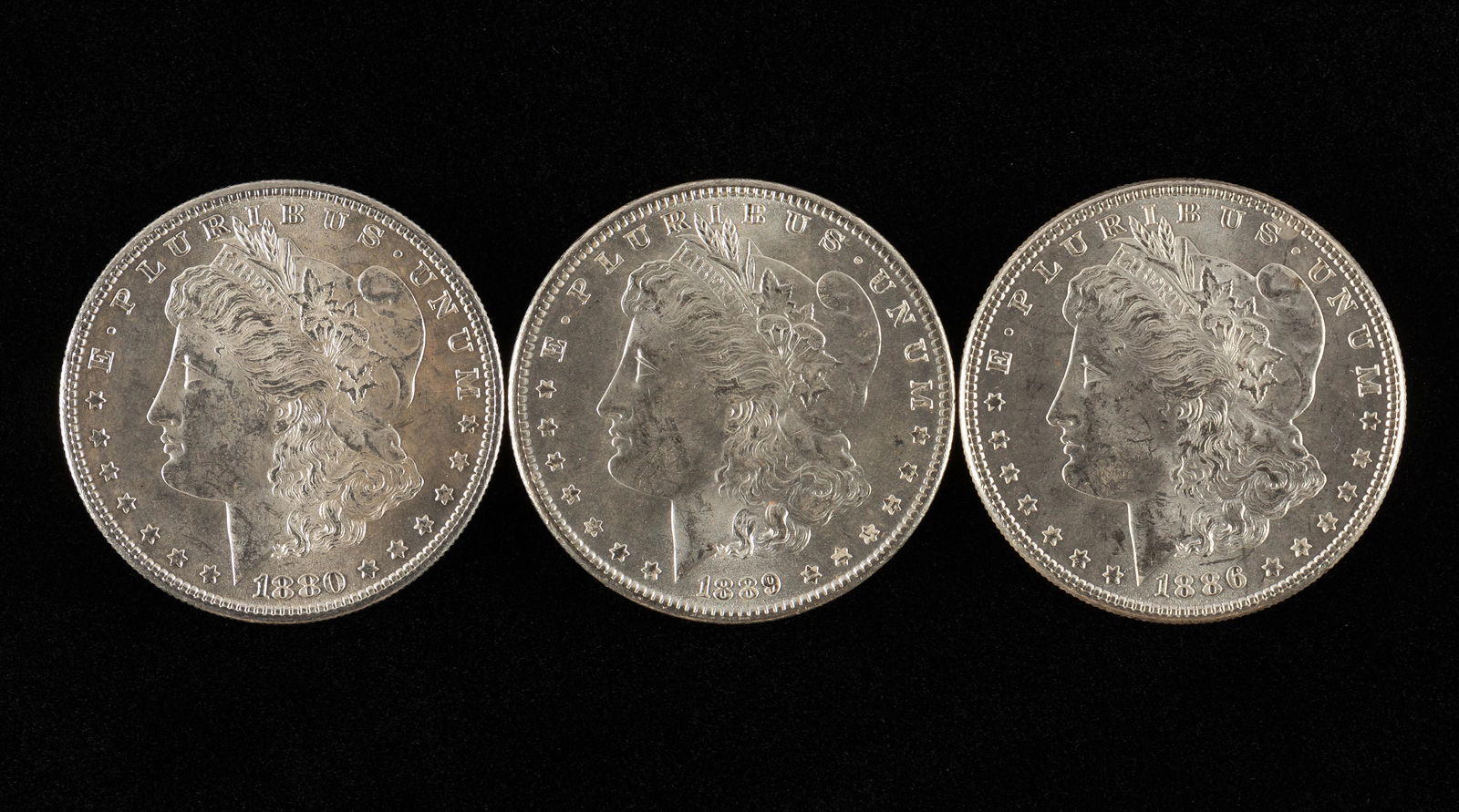 3 Morgan Silver Dollars (1 of 2)