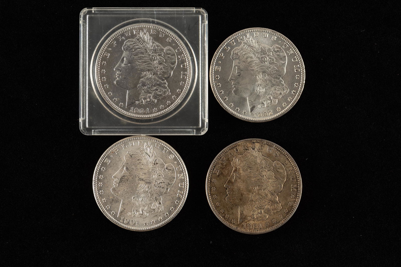 4 Morgan Silver Dollars (1 of 2)