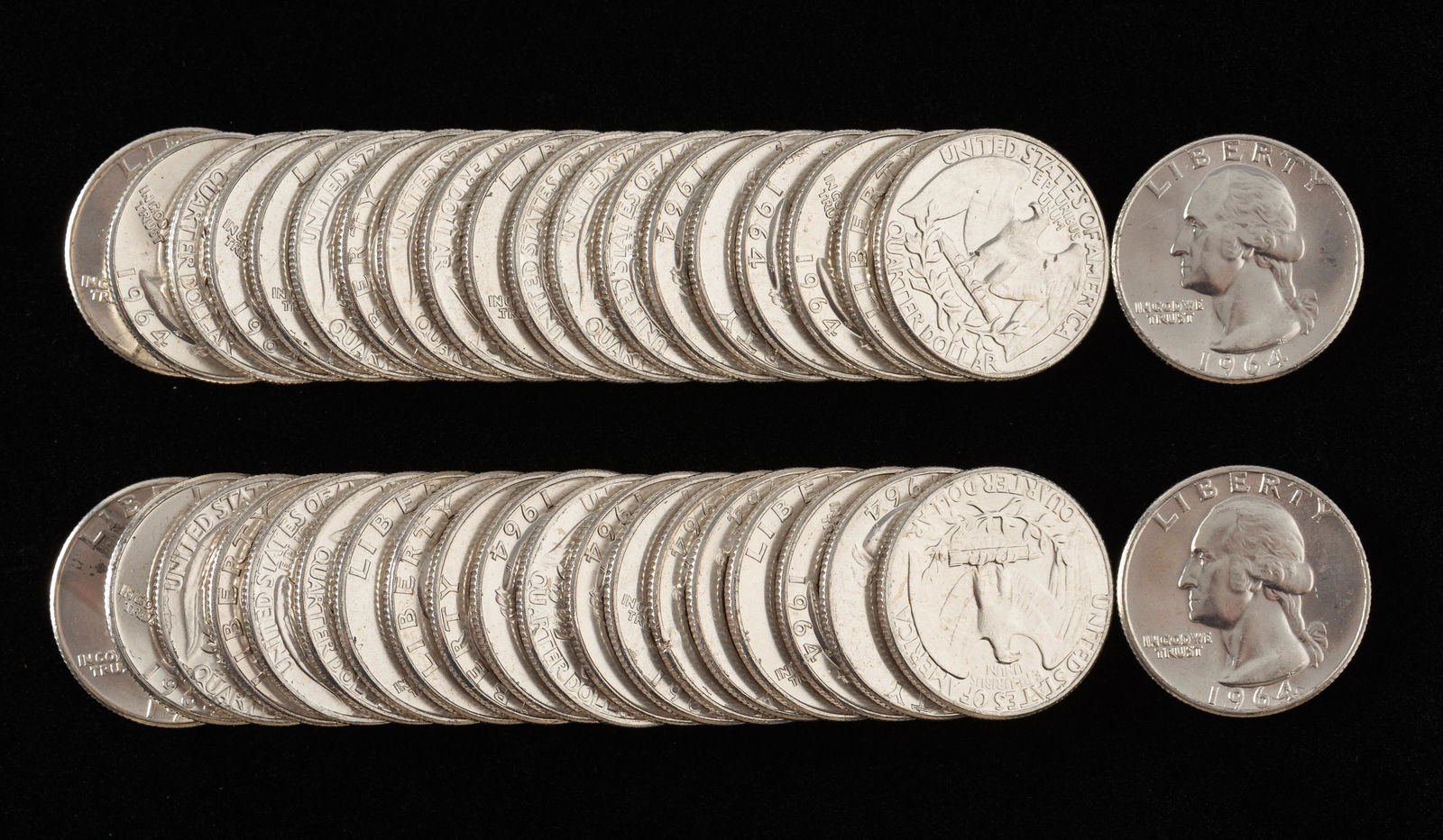 40 1964 Washington Quarters (1 of 1)