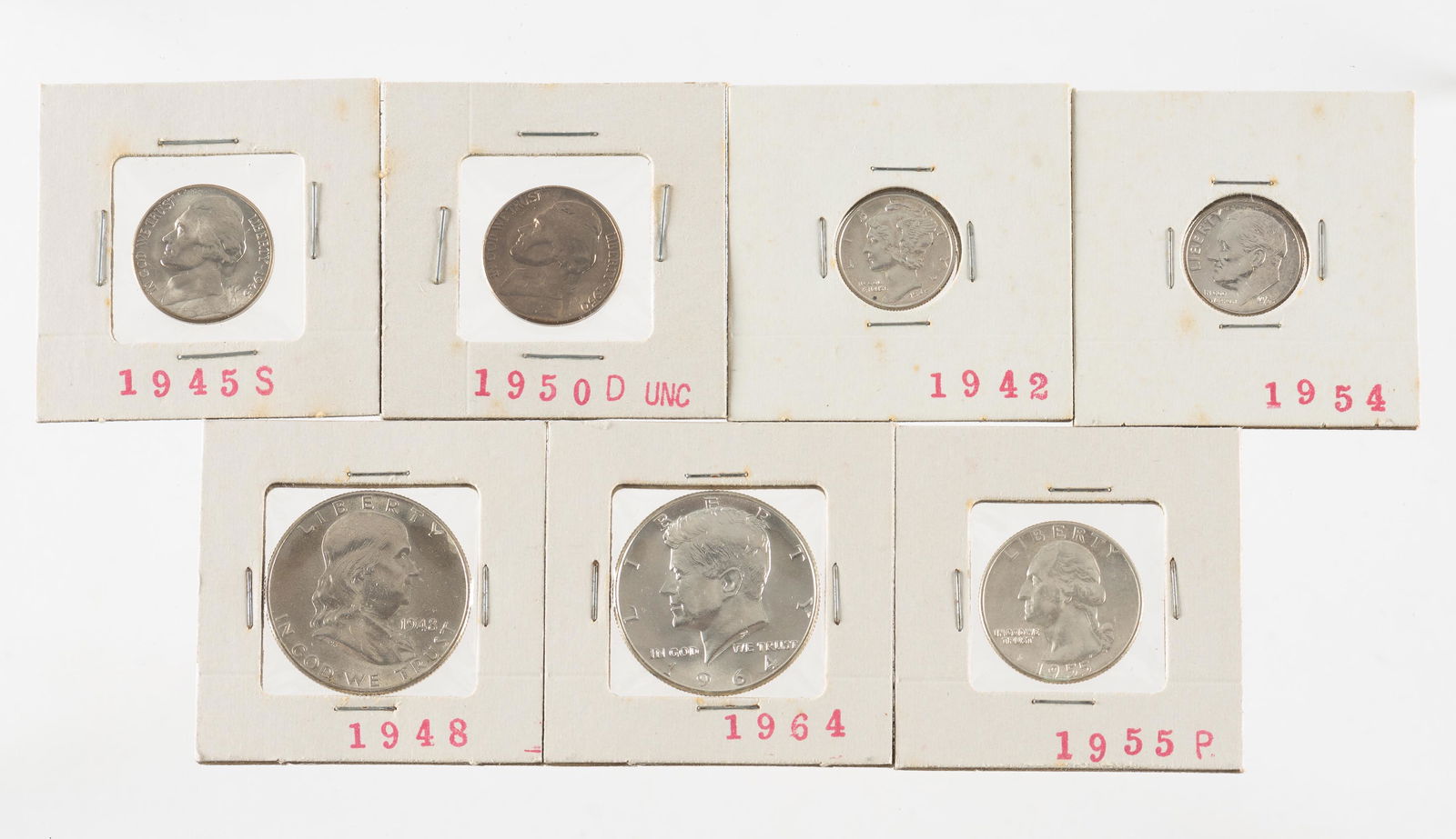 7 Brilliant Uncirculated U.S. Type Coins (1 of 2)