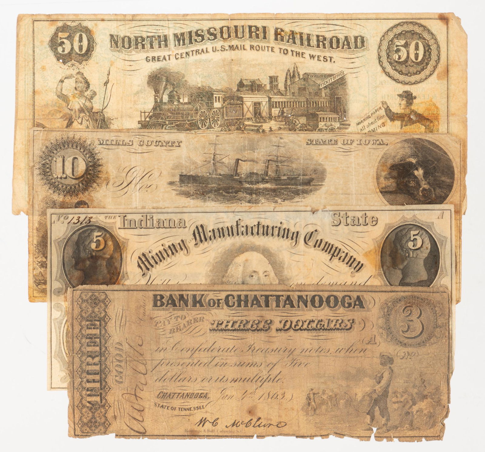 4 Pcs Obsolete Currency Notes (1 of 5)