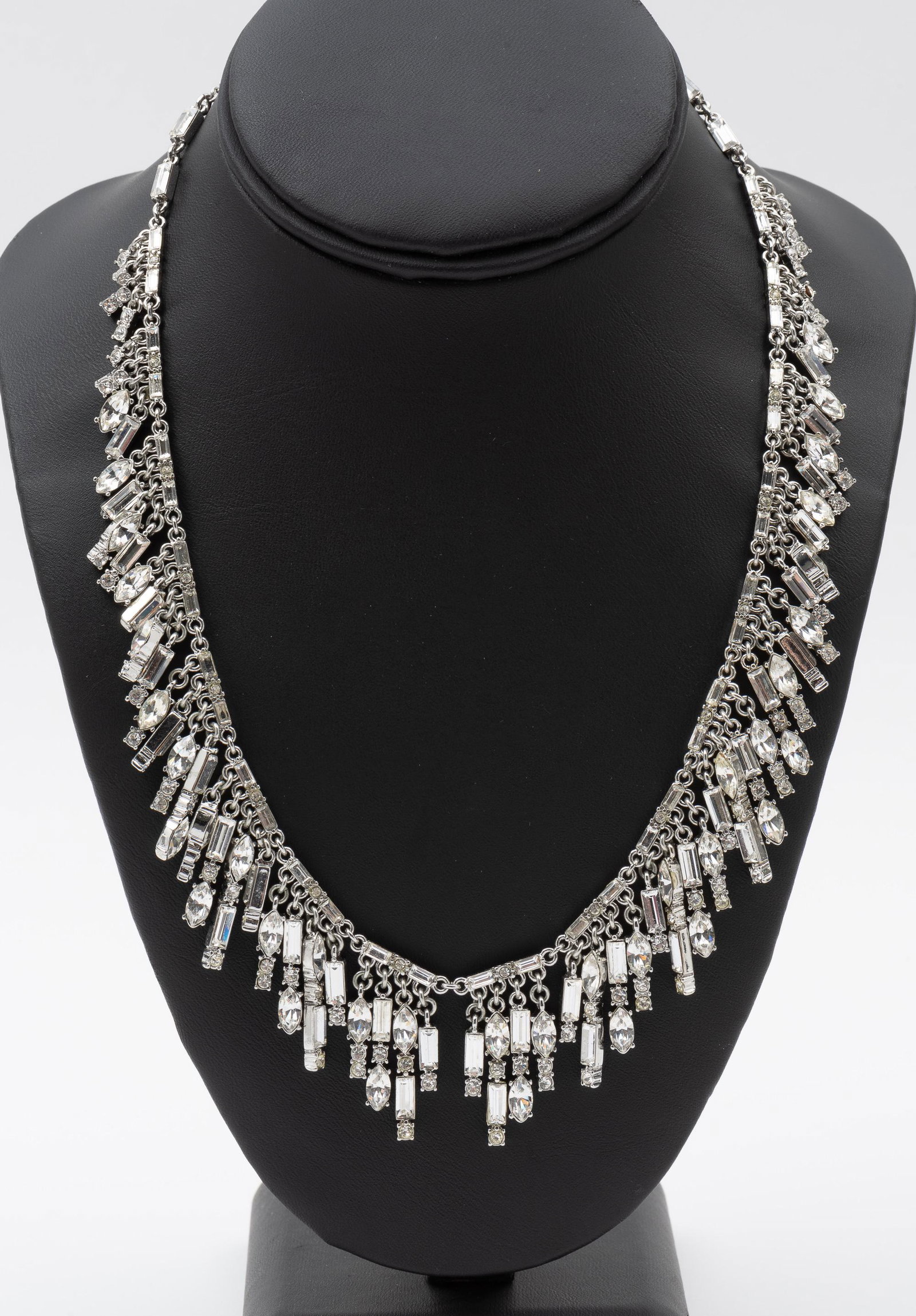 Kate Spade New York Clear Stone Choker: 16" long. IMPORTANT: Before bidding, please read the terms and conditions. When you registered for the auction you agreed to these terms and will be required to comply with them.
