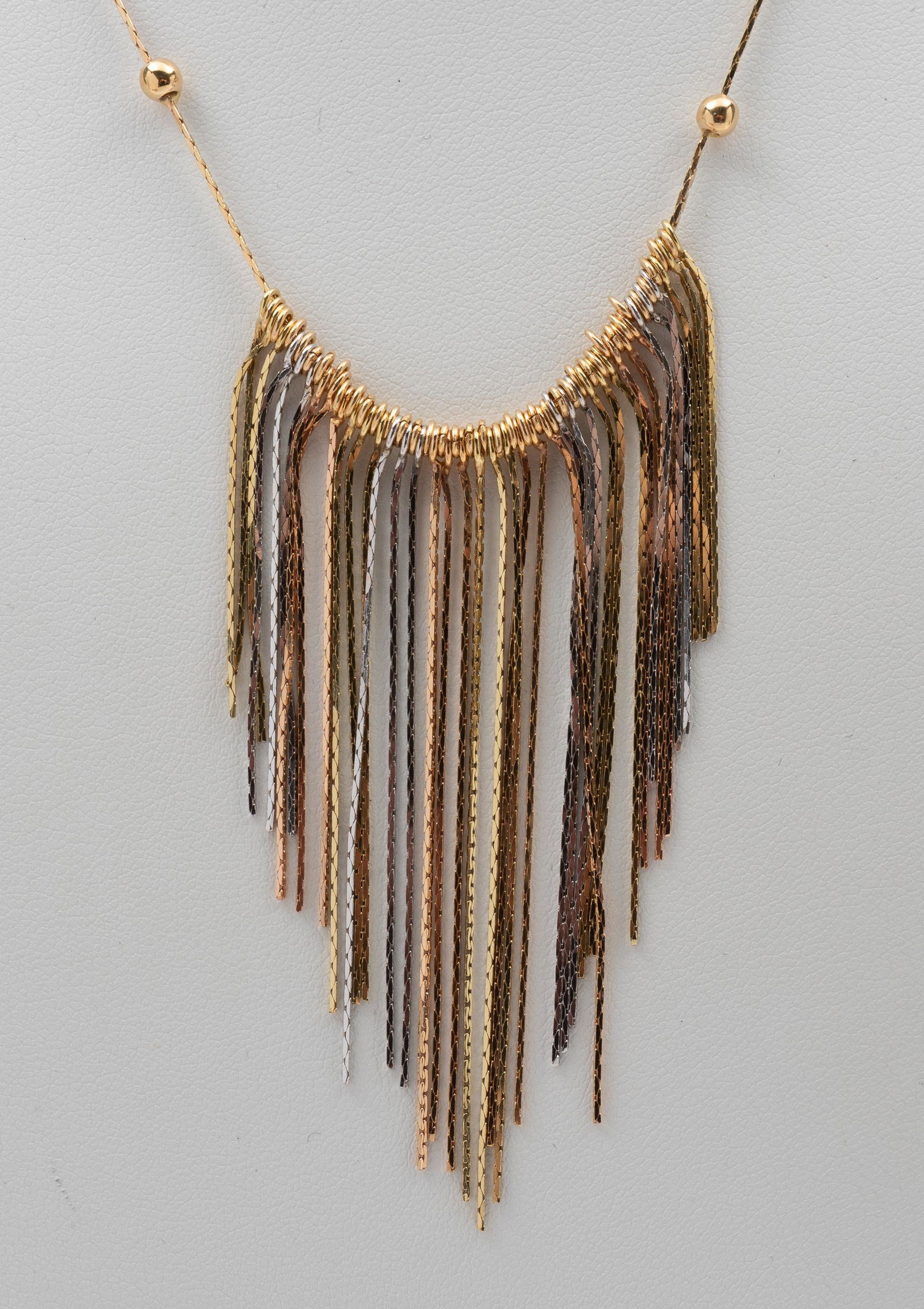 18K Italian Two Tone Gold Necklace (1 of 4)