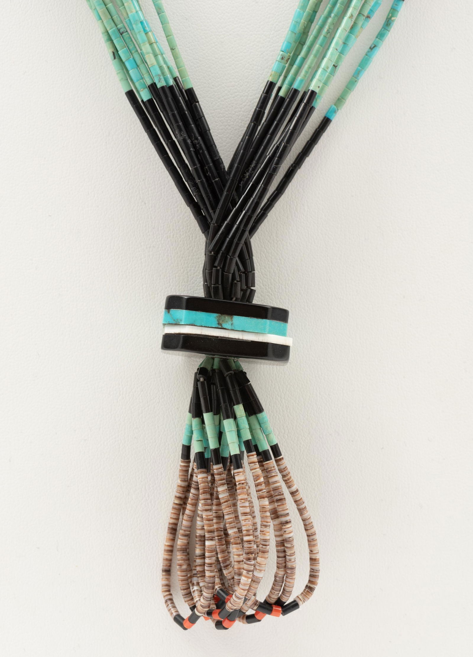 Multi-Strand Native American Heishi Bead Necklace (1 of 3)