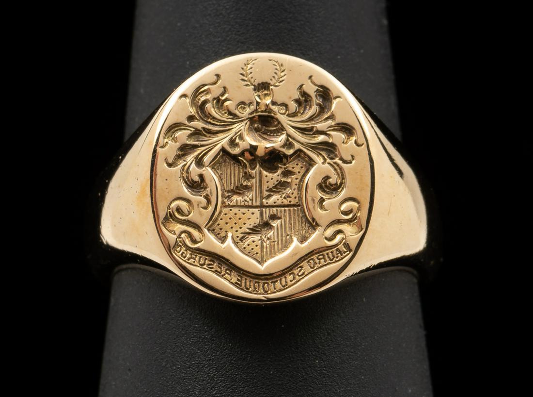 14K Wax Seal Ring (1 of 3)