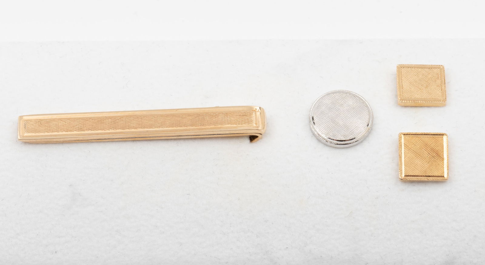 14K Tie Tacs and Tie Bar (1 of 3)