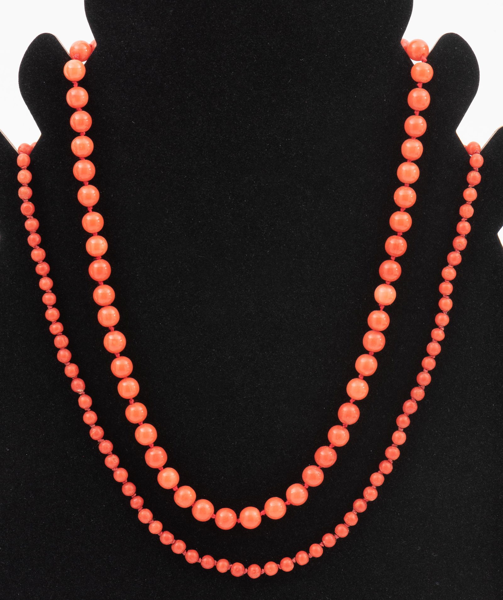 2 Vintage Coral Bead Necklaces (1 of 2)