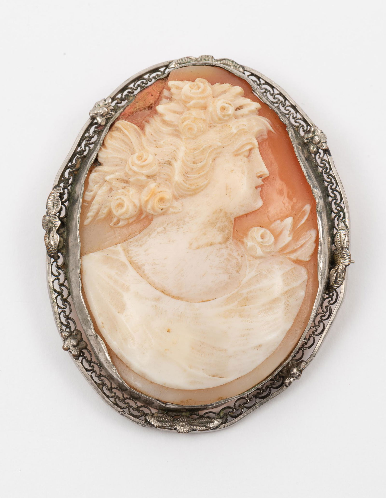 Antique Shell Cameo Brooch (1 of 2)