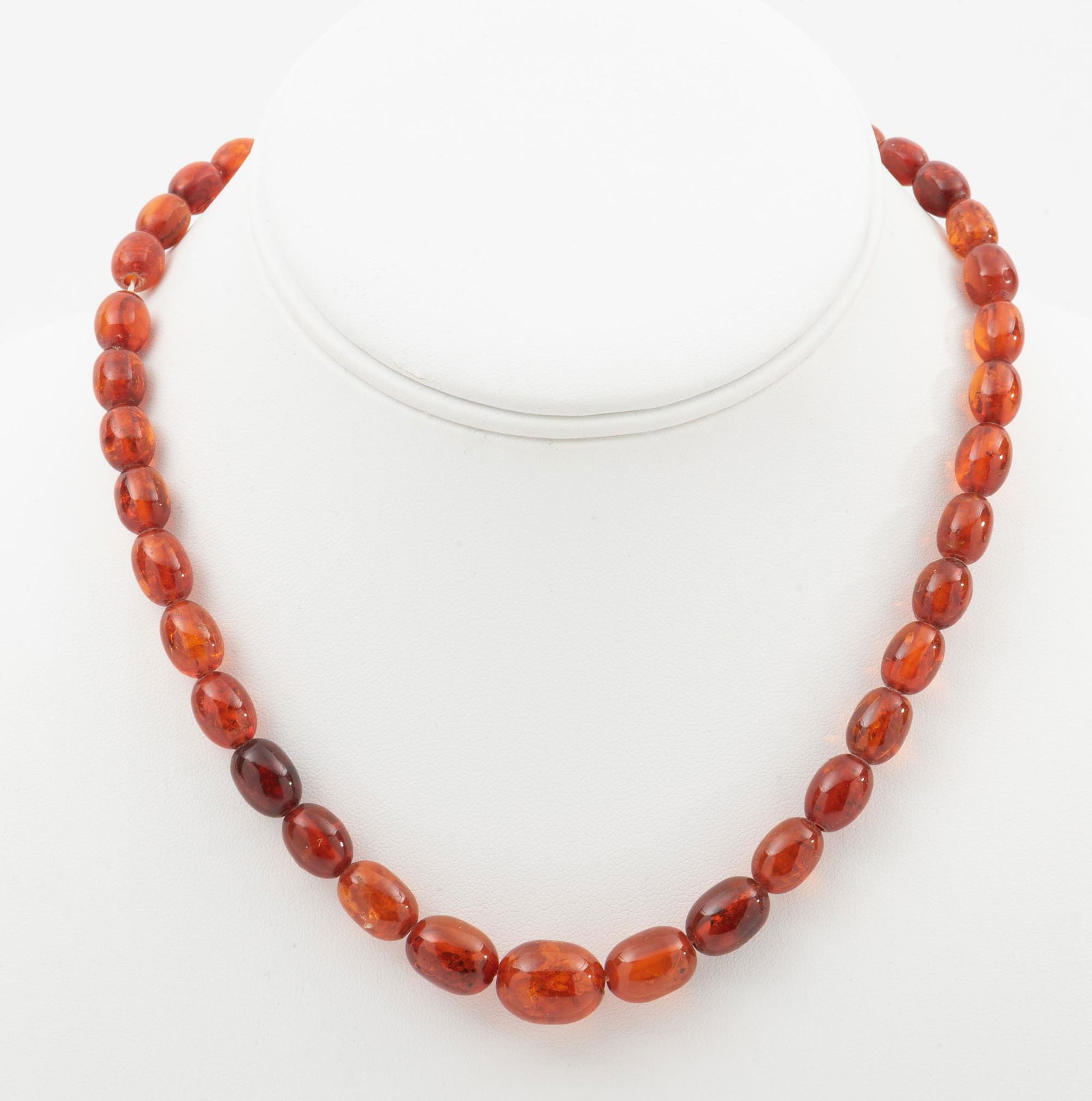 Vintage Graduated Amber Bead Necklace (1 of 3)