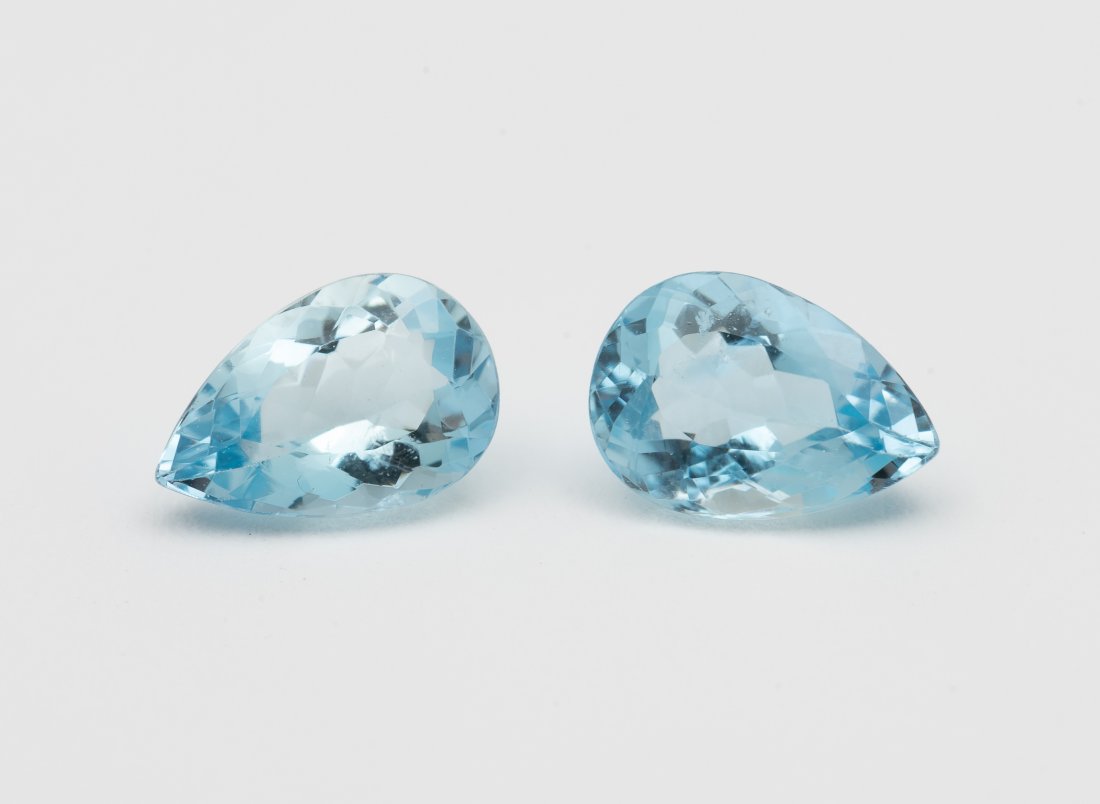 2 Pear Cut Aquamarine (1 of 2)