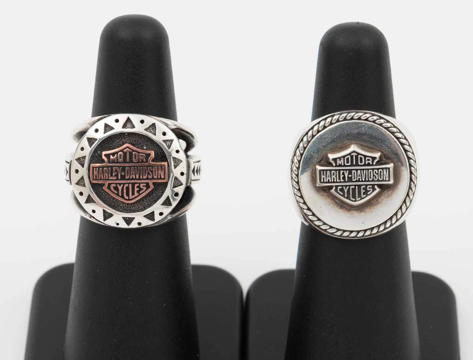 2 Sterling Harley Davidson Rings (1 of 7)