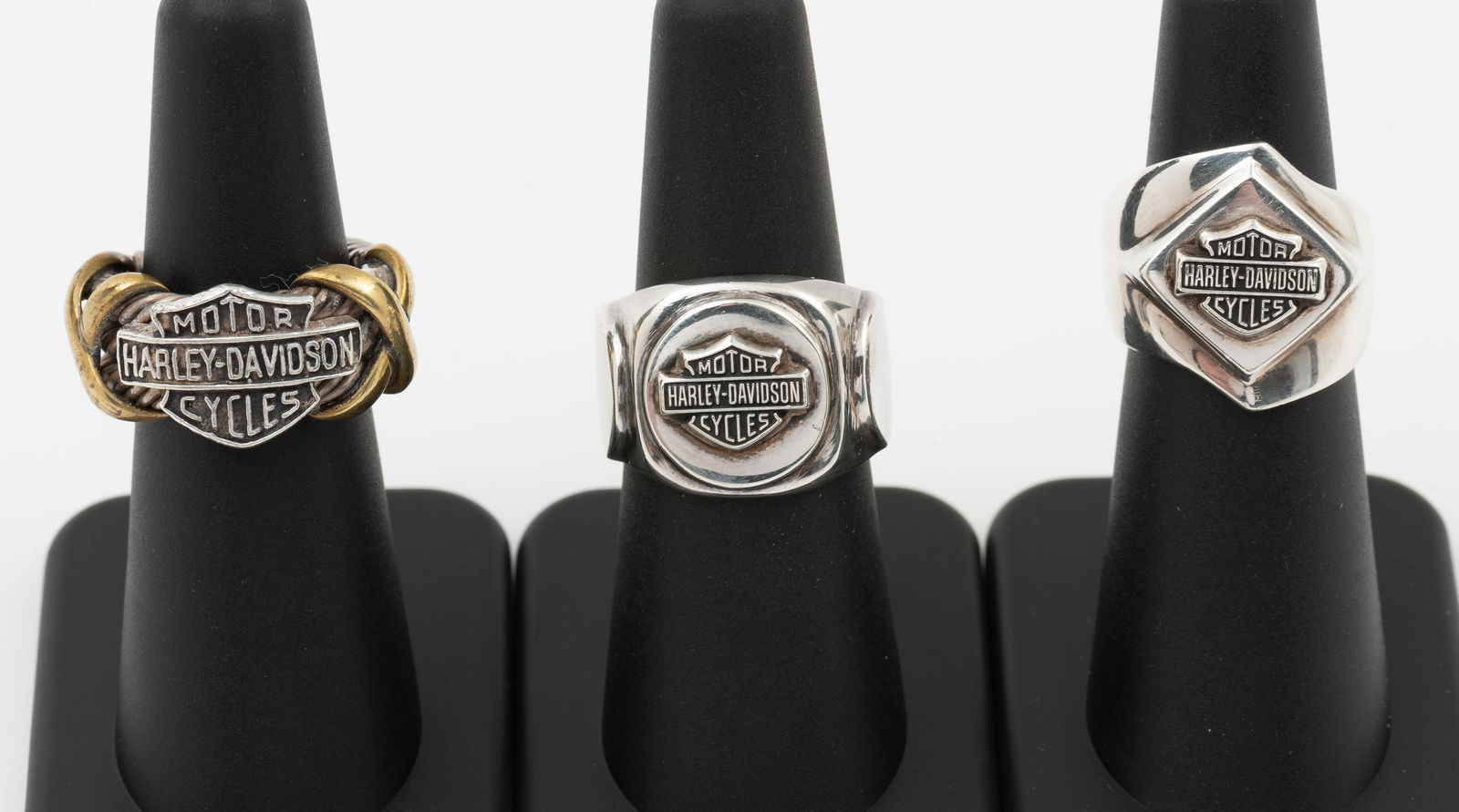 3 Sterling Harley Davidson Rings (1 of 10)