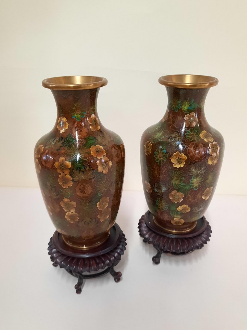 Pr. Cloisonne Vases (1 of 6)