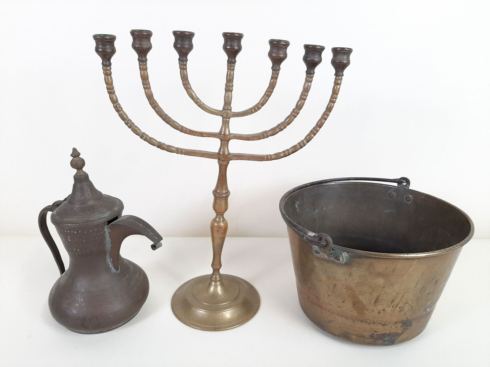 3 Pcs Vintage Brassware incl. Waterbury (1 of 6)