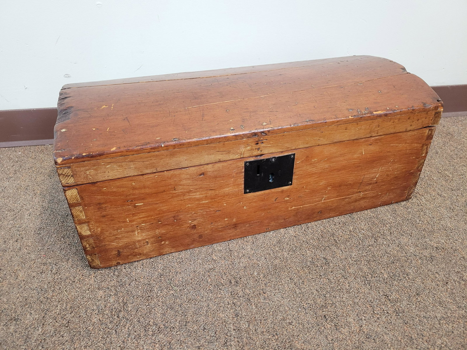 Small Chest: 25 1/2" wide X 12" deep X 10" high. IMPORTANT: Before bidding, please read the terms and conditions. When you registered for the auction you agreed to these terms and will be required to comply with t