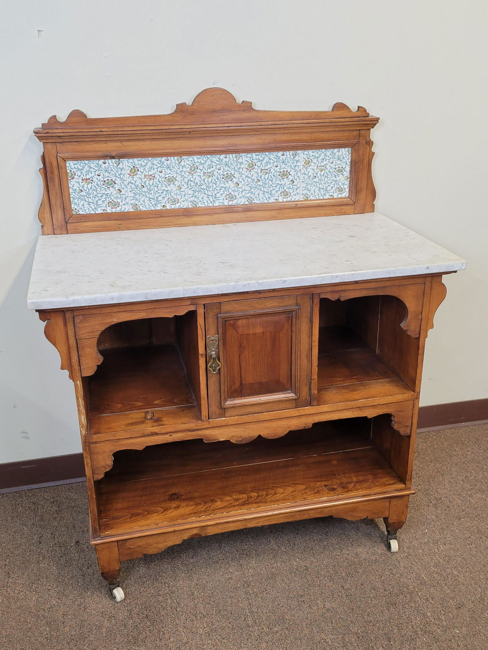 Victorian Marble Top Sideboard / Server (1 of 4)