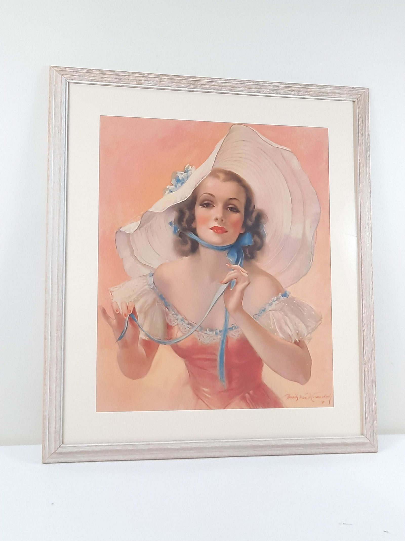 Bradshaw Crandell Woman in Bonnet Lithograph (1 of 2)