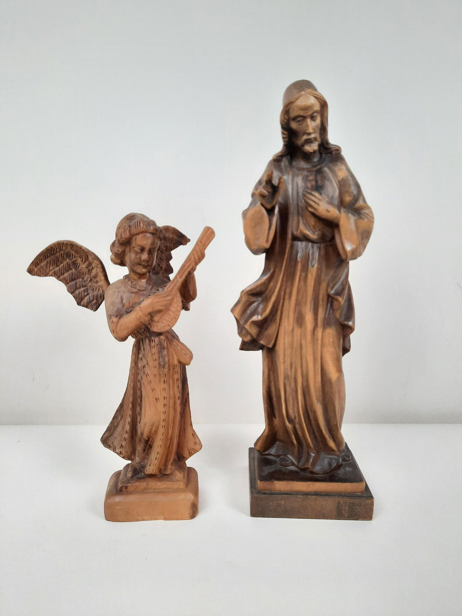 2 Carved Religious Sculptures incl Bergmann (1 of 3)