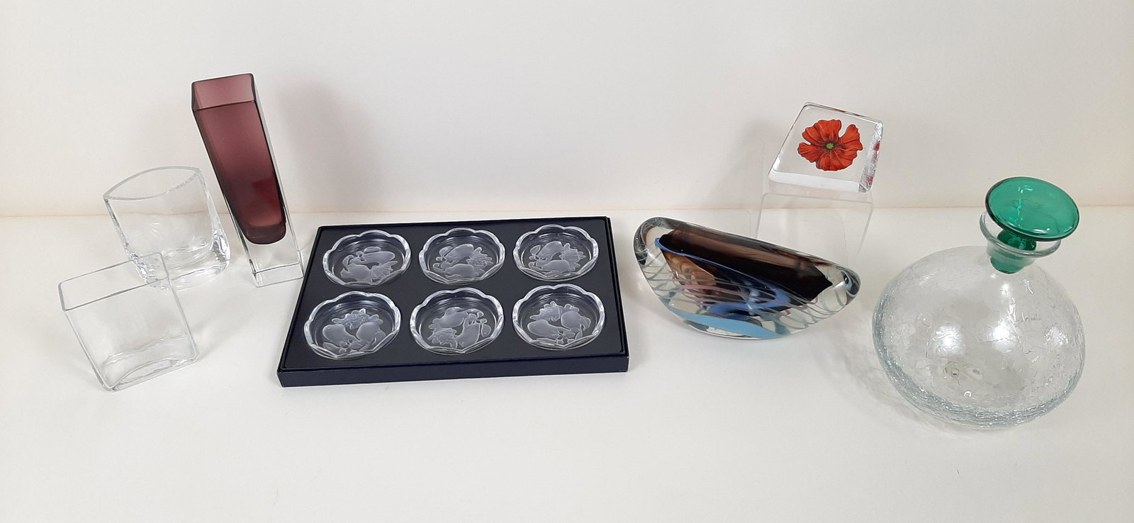 12 Pcs Art Glass and Crystal (1 of 9)