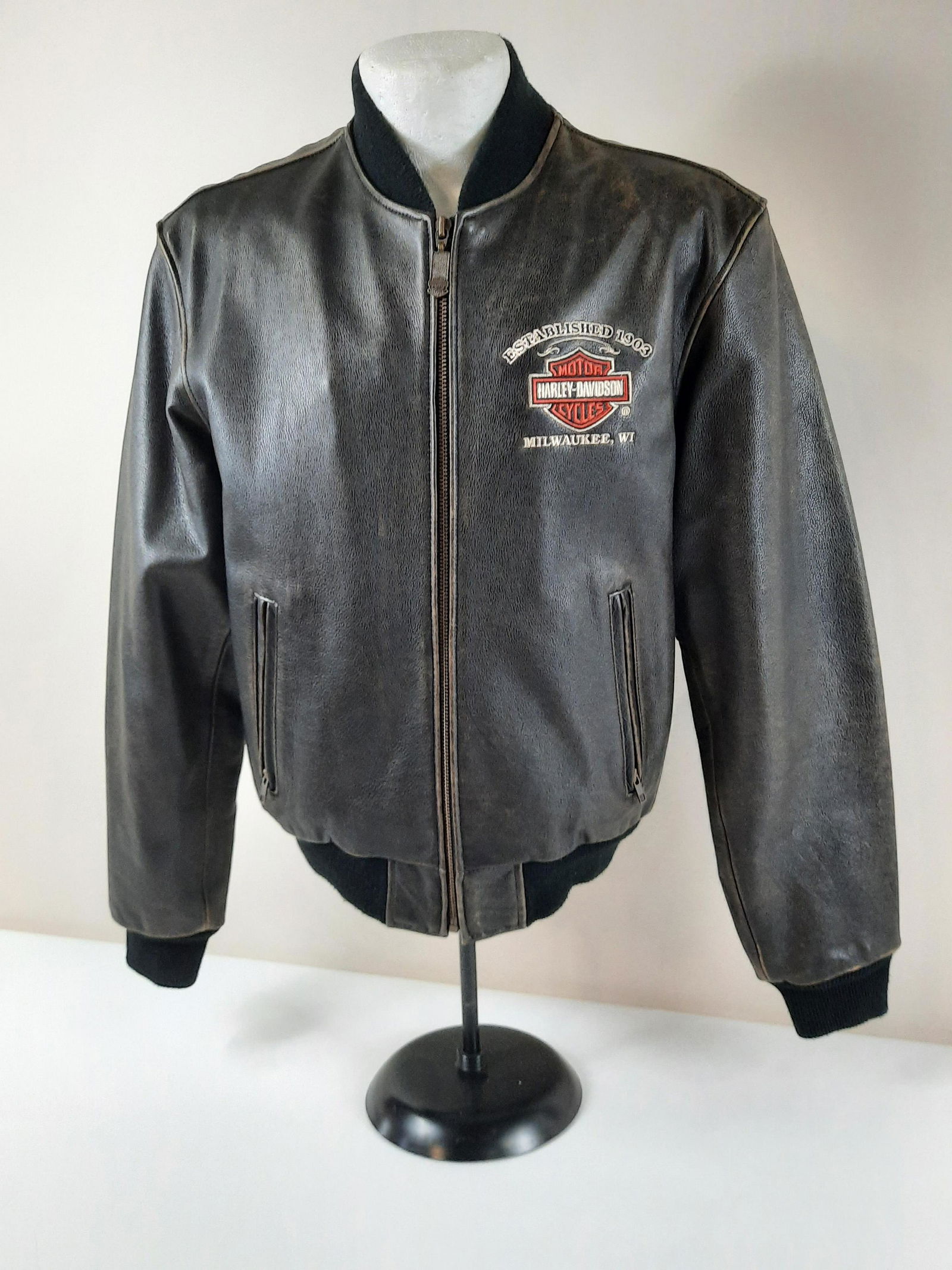 Small Harley Davidson Leather Jacket (1 of 5)