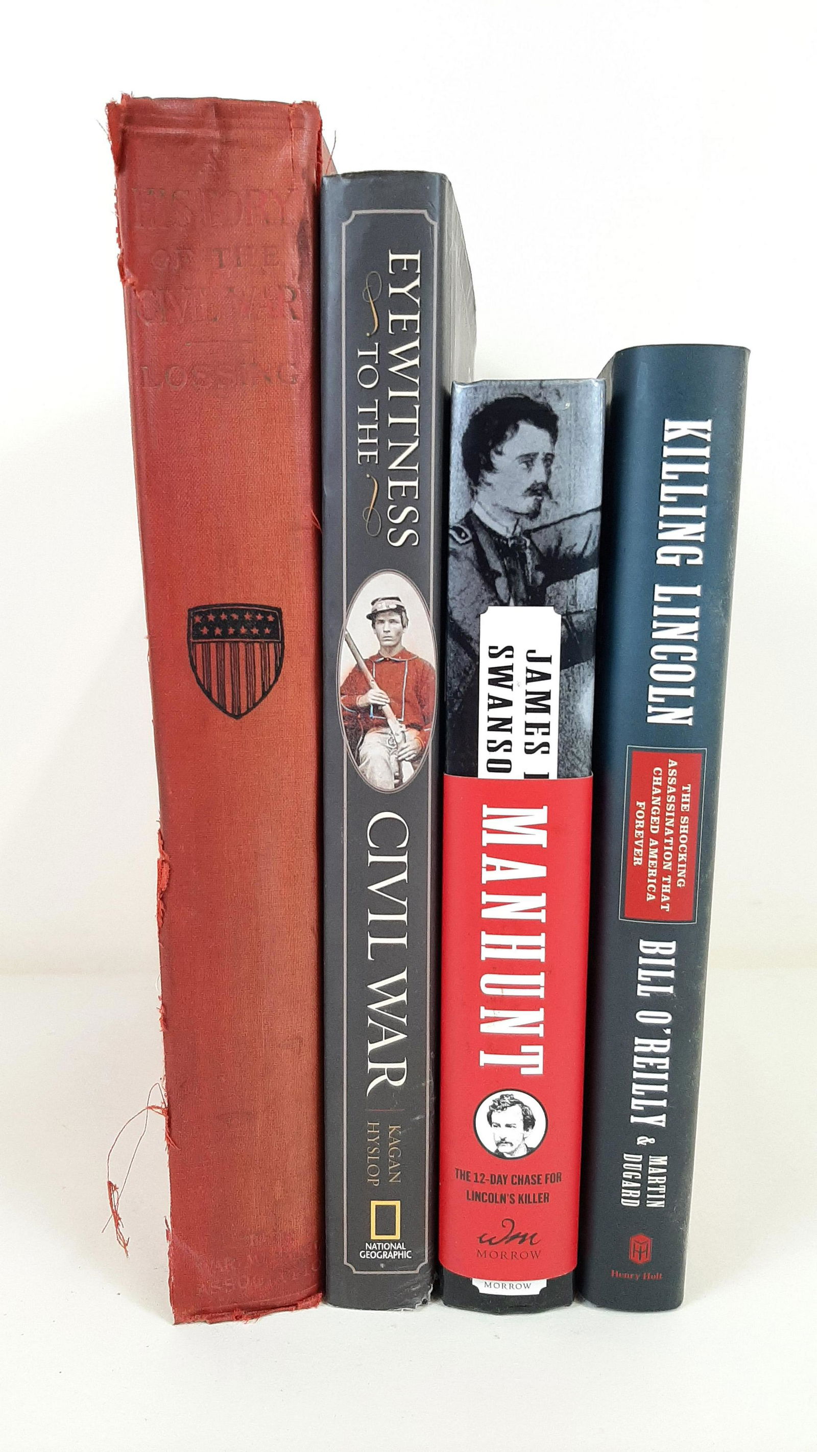 4 Lincoln Books: Includes A History of the Civil War by Benson J. Losing, published 1912 by The War Memorial Association. Some spine losses. IMPORTANT: Before bidding, please read the terms and conditions. When you re