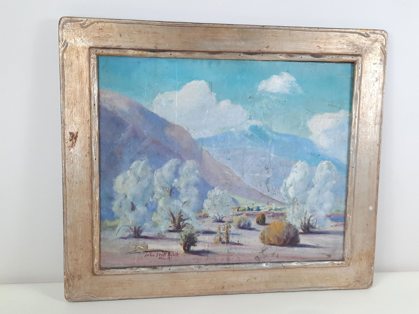 John Scott Black Landscape Painting (1 of 4)