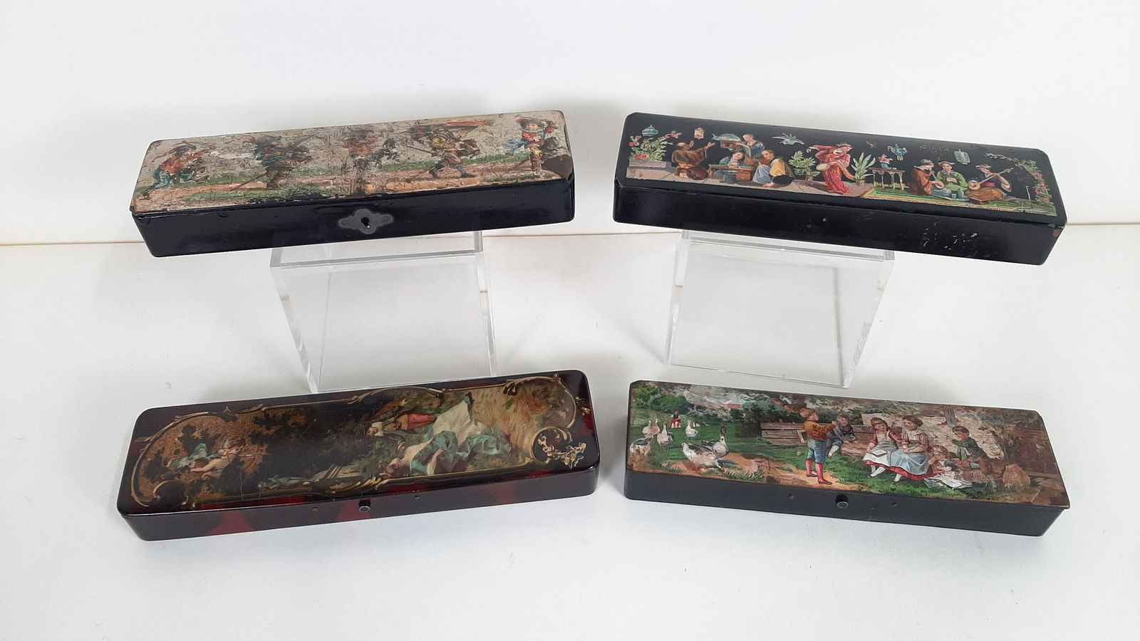 4 Figural Pencil Boxes (1 of 4)
