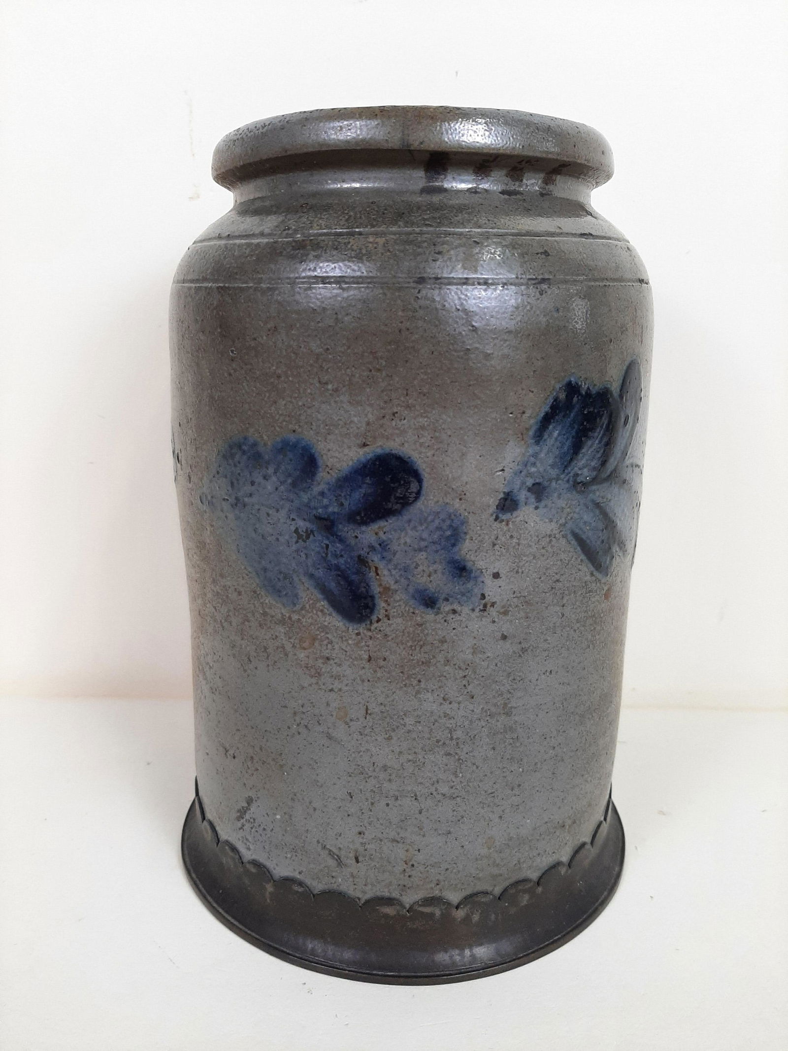 Antique Stoneware Jar Lamp Base (1 of 3)