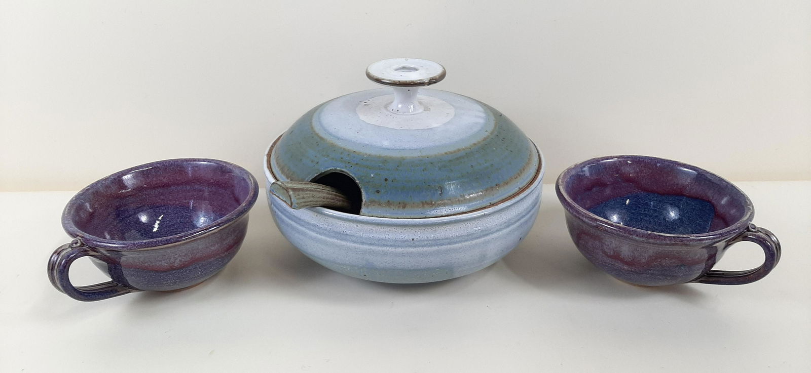 3 Pcs Studio Pottery (1 of 4)