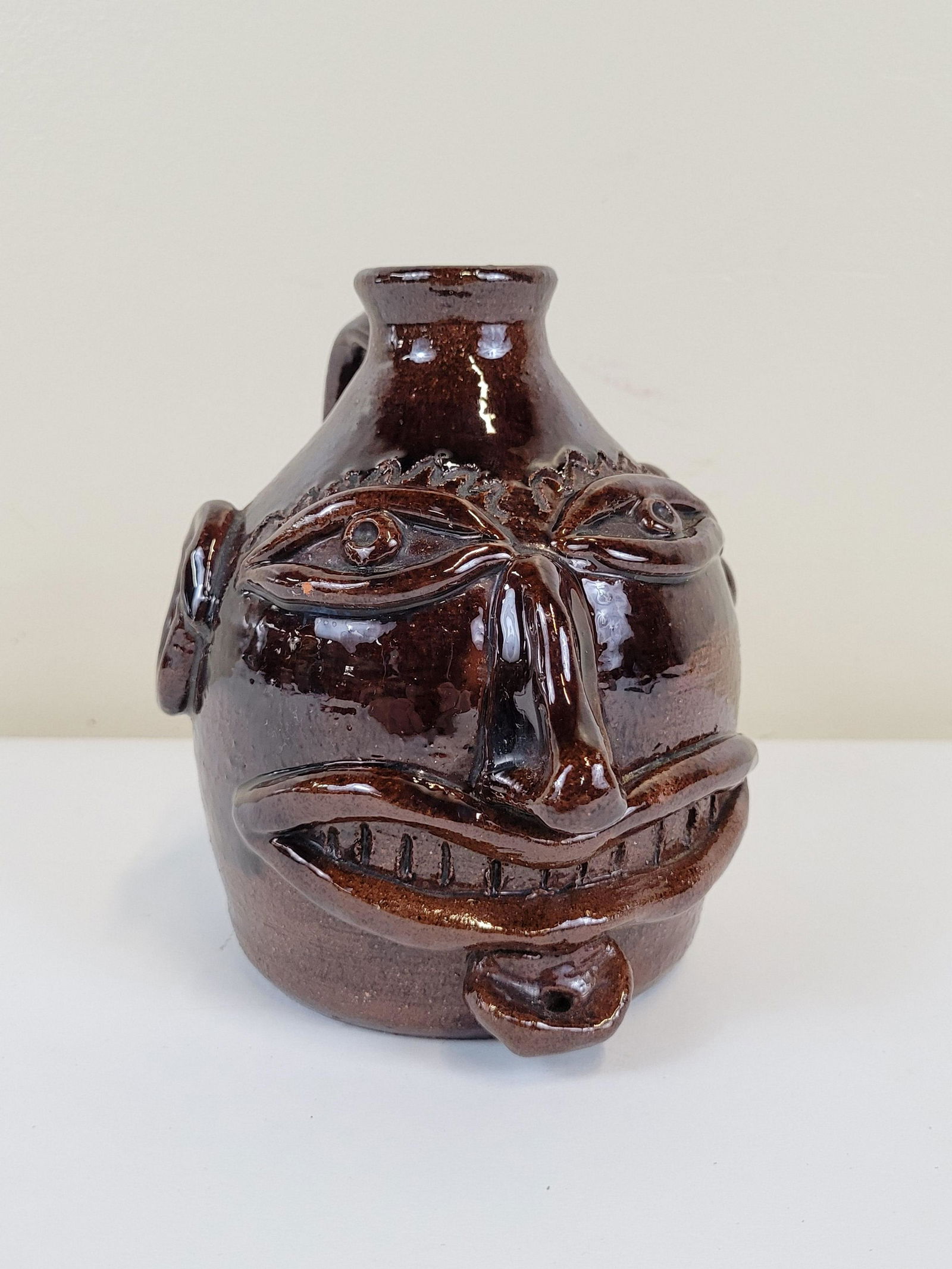 J.S. Face Jug attributed to Jack Sexton (1 of 3)
