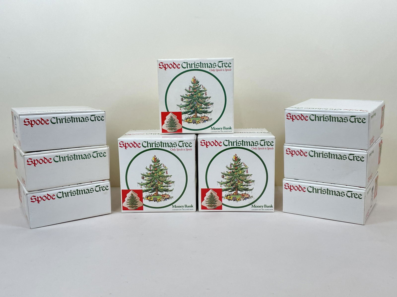 11 Pcs Spode Christmas Tree incl Bank (1 of 3)