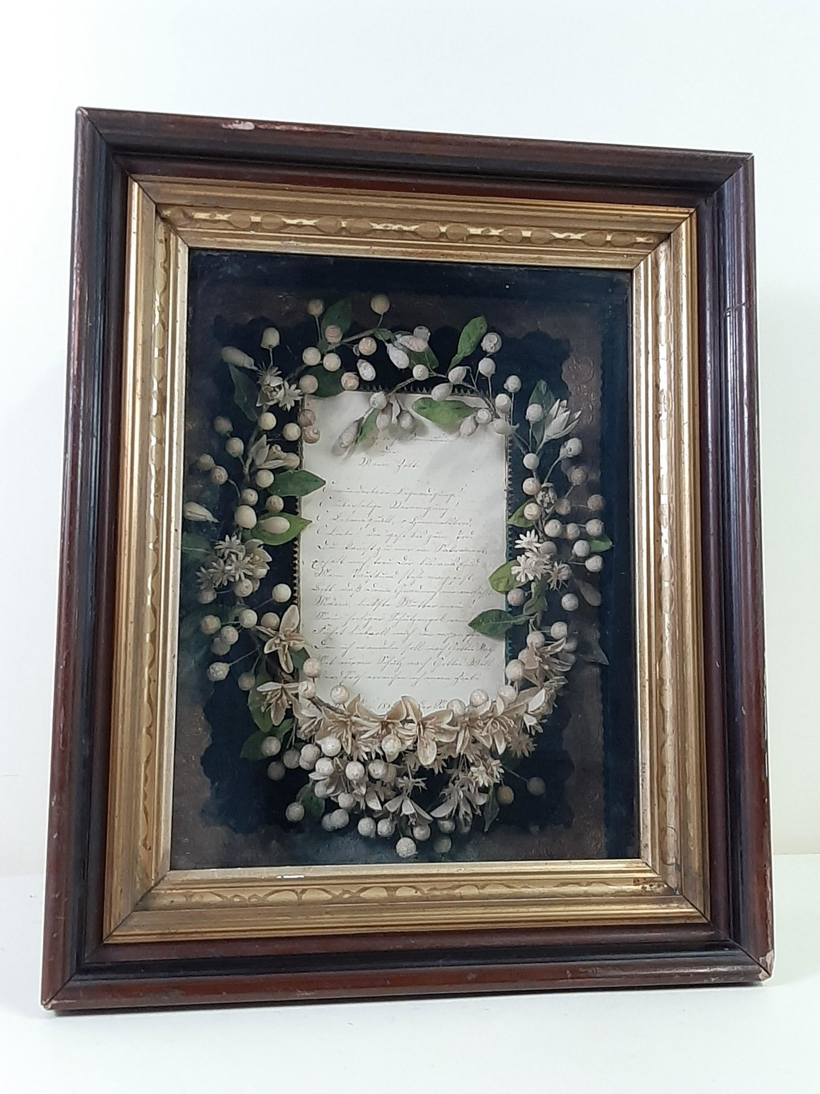 Antique Shadowbox with 1883 Handwritten Letter (1 of 4)