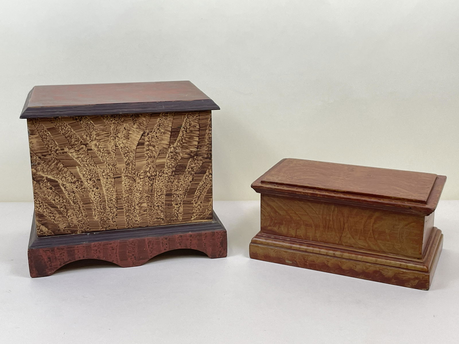 2 Paint Decorated Boxes (1 of 4)