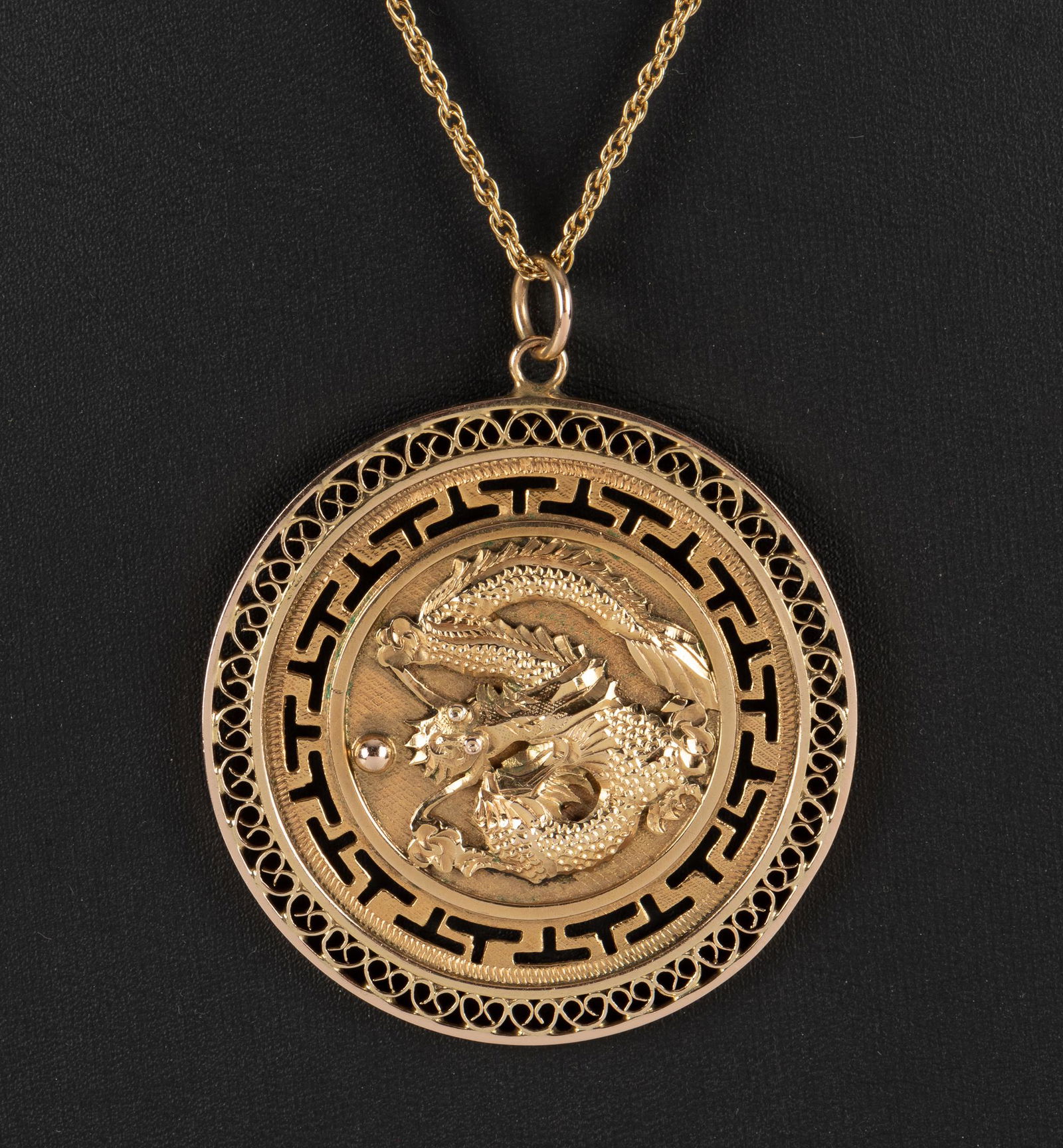 14K Asian Medallion Necklace (1 of 5)