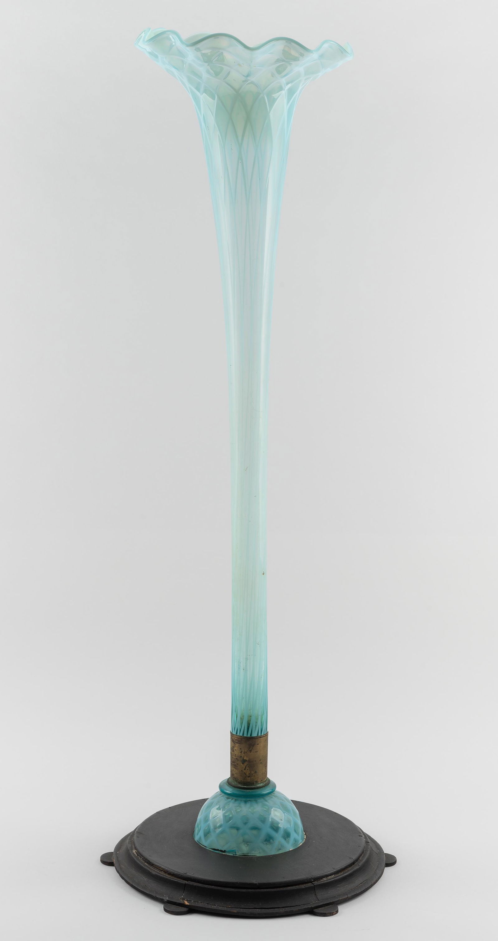 Large 3' Murano Art Glass Trumpet Floor Vase (1 of 3)